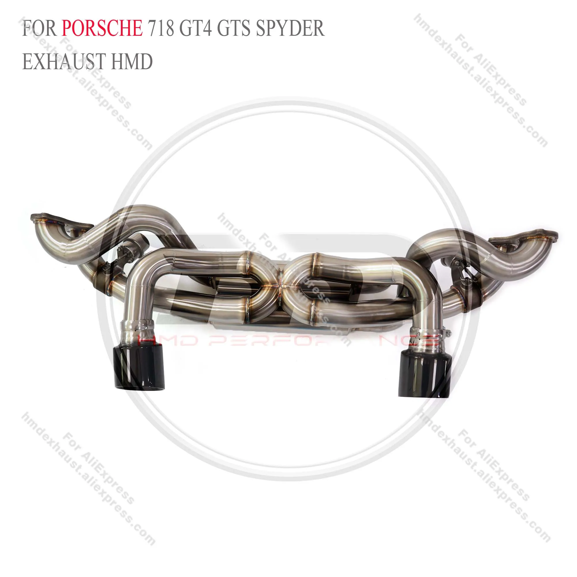 

HMD Car Exhaust Catback for Porsche 718 GT4 4.0T Stainless Steel Performance Muffler With Valve