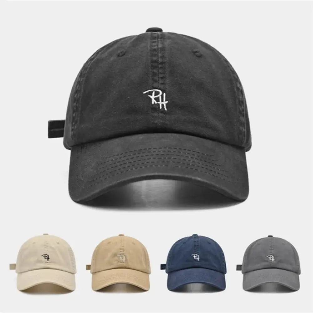 

All Match Korean Style Baseball Cap Cotton Hip-hop Embroidered Cap Casual Sunscreen Cotton Peaked Hat Girls