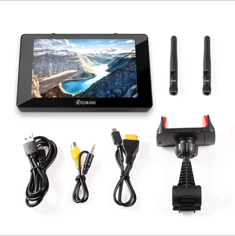 

Moneagle 5-дюймовый с DVR IPS 800x480 5,8G 40CH разнообразный приемник 1000 люкс FPV HD дисплей для радиоуправляемого дрона