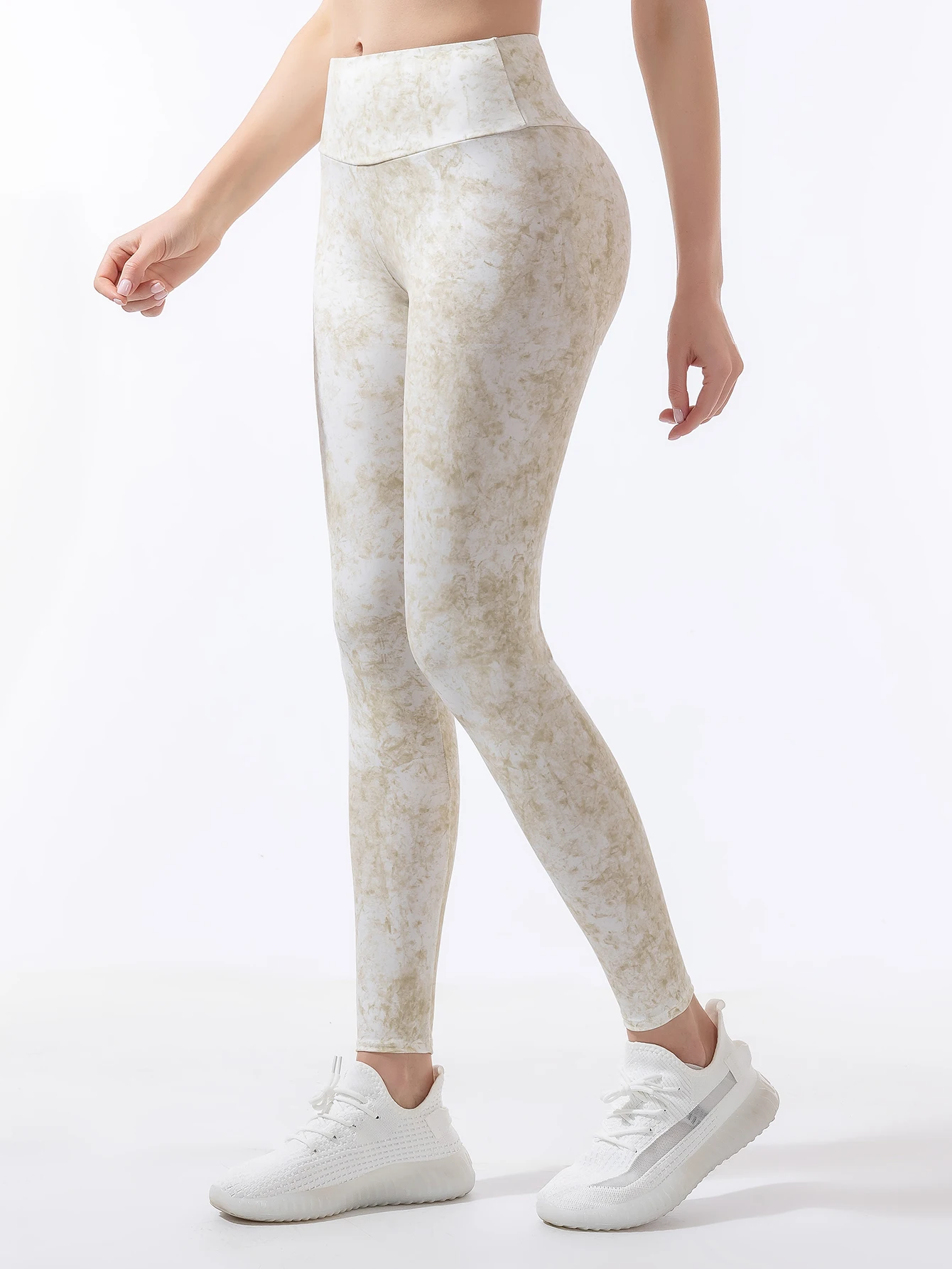 Kleurrijke leggings voor dames negen-inch bedrukte stretch skinny broek met hoge taille dunne lente- en zomerlange broek