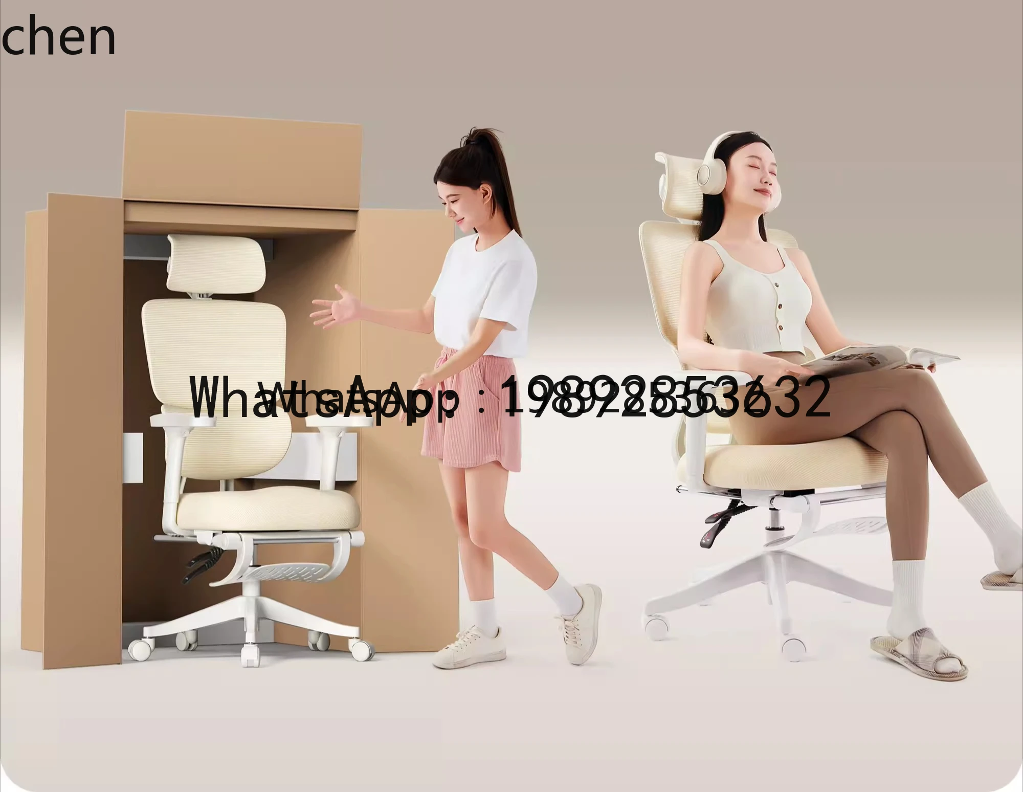 

LYY Girls Computer Office Chair Home Gaming Waist Chair