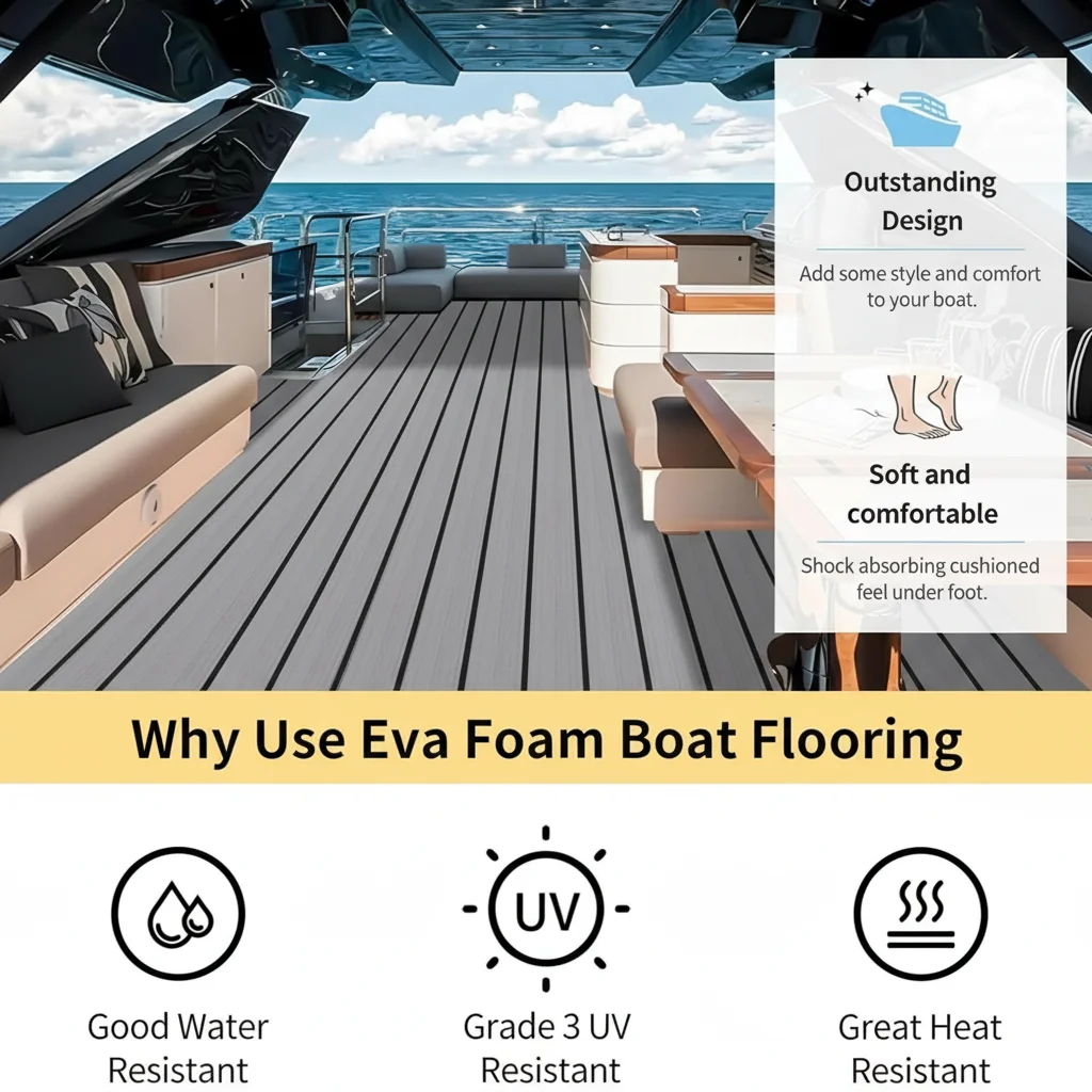 Mata z pianki EVA imitująca te – Fishing Boat Fiberglass recenzja i cena
