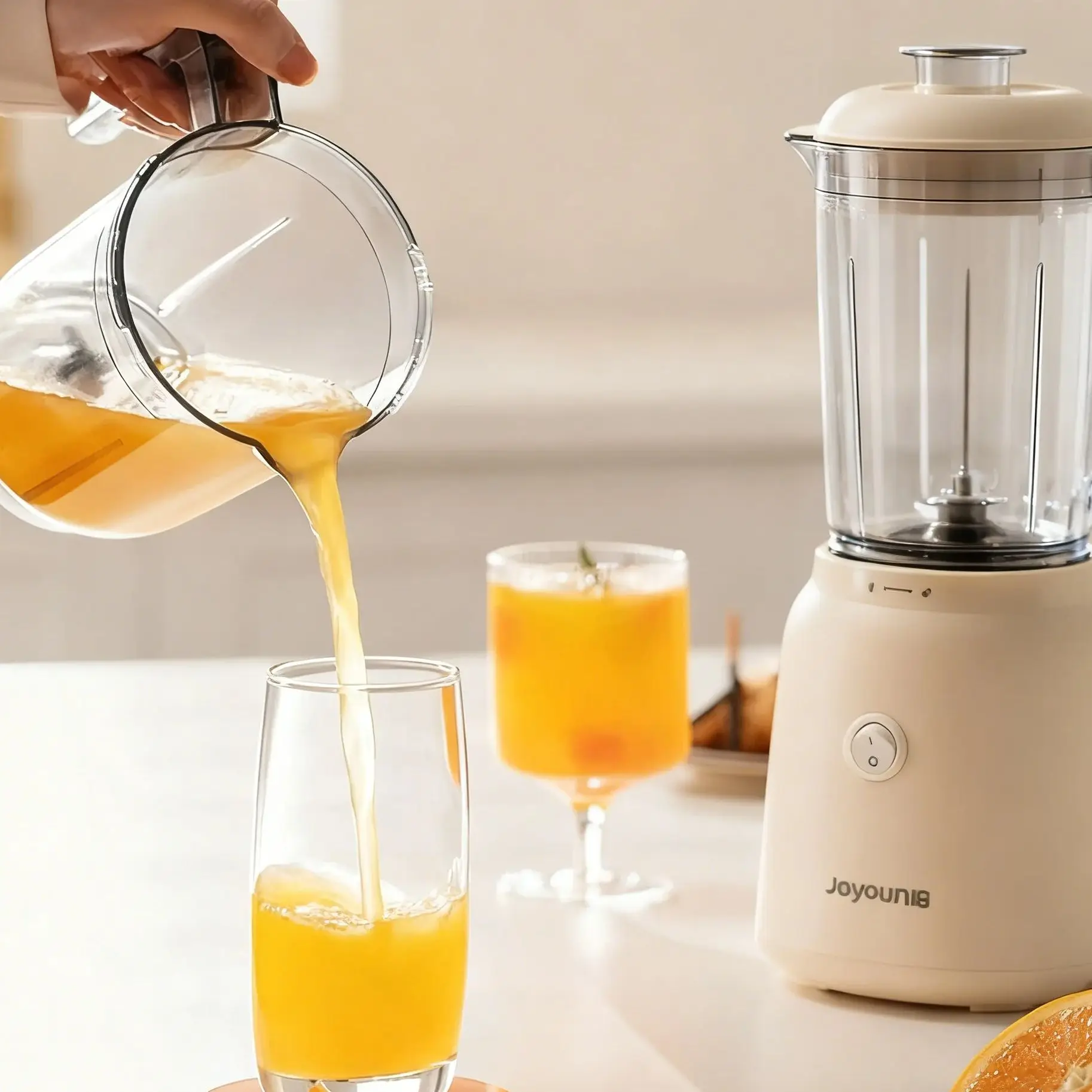 

Joyoung Multifunctional Juicer Blender - Easy-to-Clean Household Kitchen Appliance Rice Paste Maker Baby Food Juicer