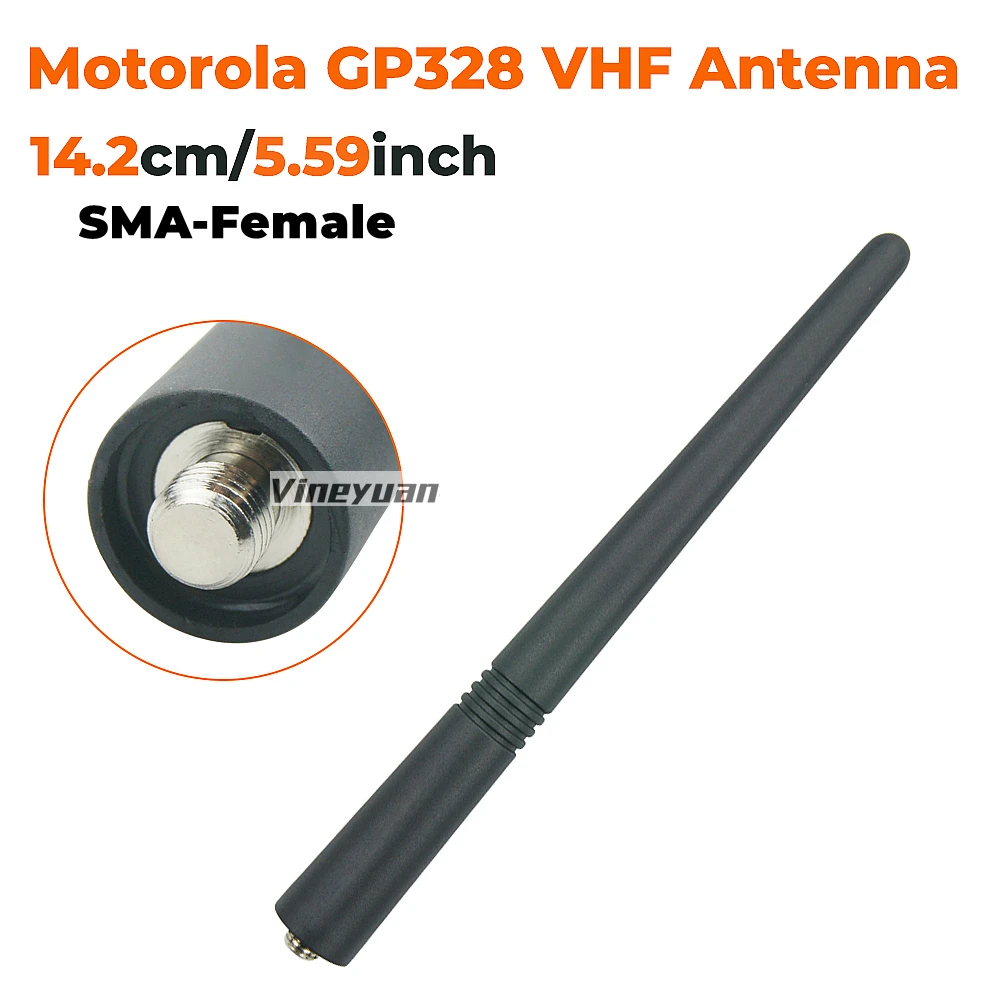 Nuova Antenna di ricambio VHF 136-174MHz per Radio Motorola GP328 GP338 GP340 GP68 GP88 GP300 GP344 GP2000 PRO5150 Radio a due vie