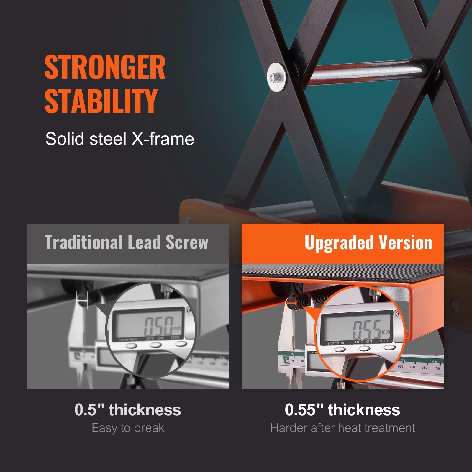 Motorcycle Lift 1100 LBS/500KG Motorcycle Scissor Lift Jack with Wide Deck & Safety Pin teel Scissor Jack For Bikes Motorcycles