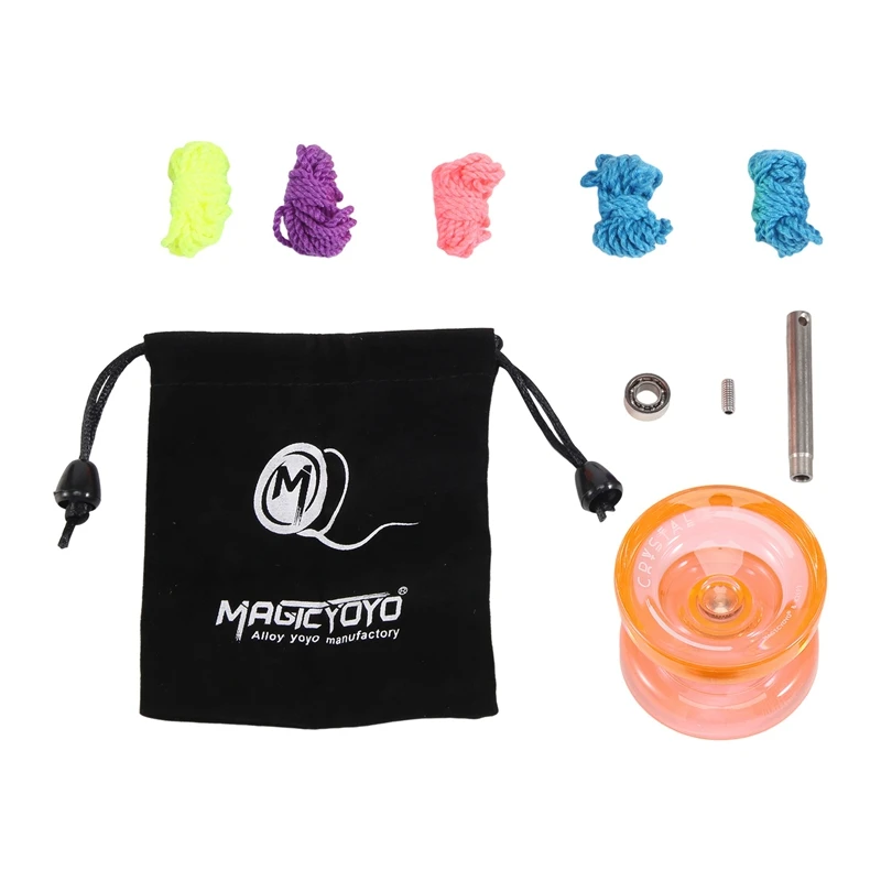 T84C-MAGICYOYO K2 Plus Crystal Responsive Yoyo,Dual Purpose Yo-Yo With Replacement Unresponsive Bearing For Intermediate