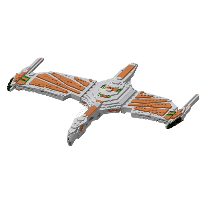 1533 قطعة MOC رومولان داينوس فئة Warbird الفضاء نموذج اللبنات لتقوم بها بنفسك هدايا عيد الميلاد ألعاب إبداعية فكرة عيد ميلاد الاطفال #4