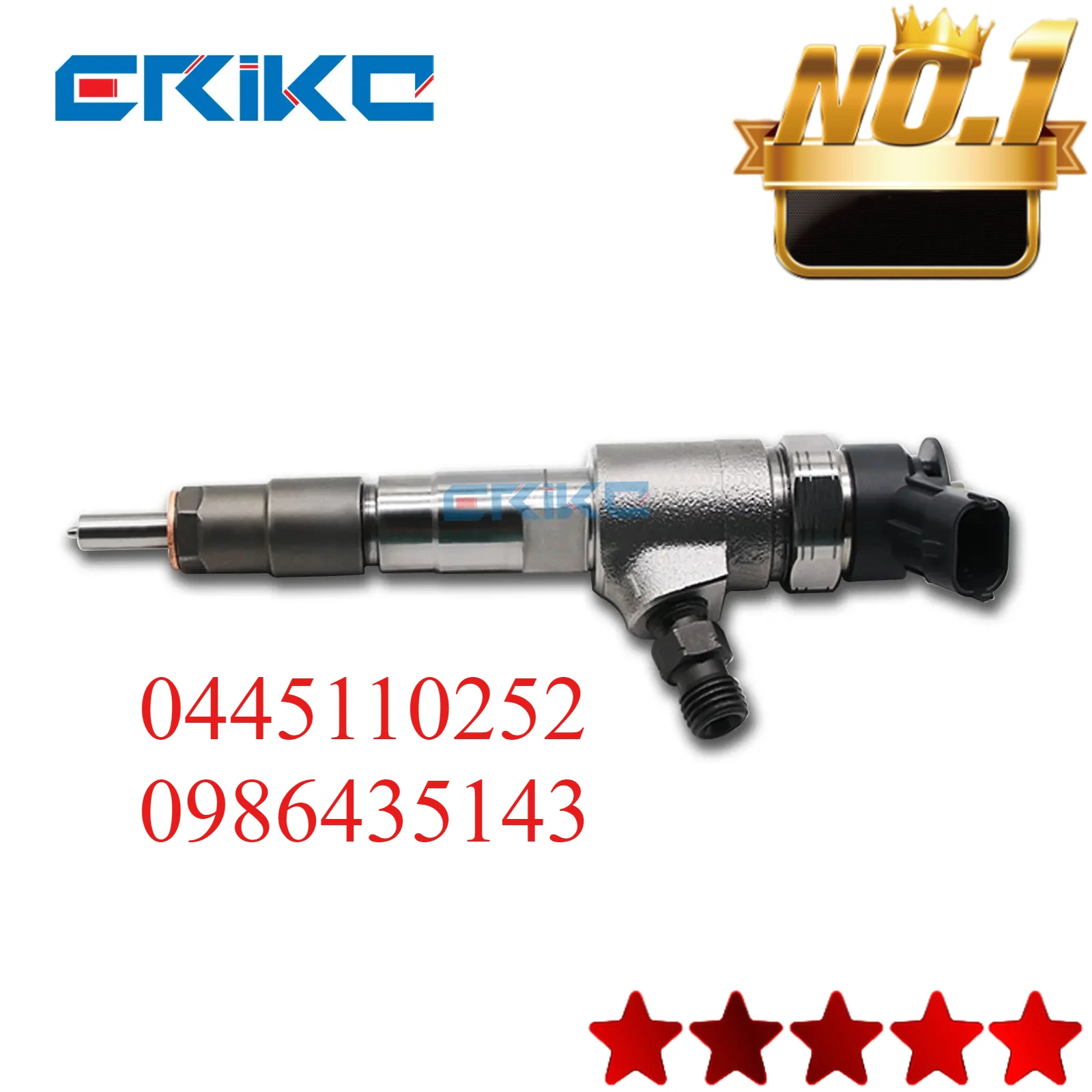 0445110252 0986435143 Diesel Fuel Injector 96565889801980K2 Oil Sprayer 0 445 110 252 For Citroen C2 C3 Peugeot 206/207 1.4 HDI