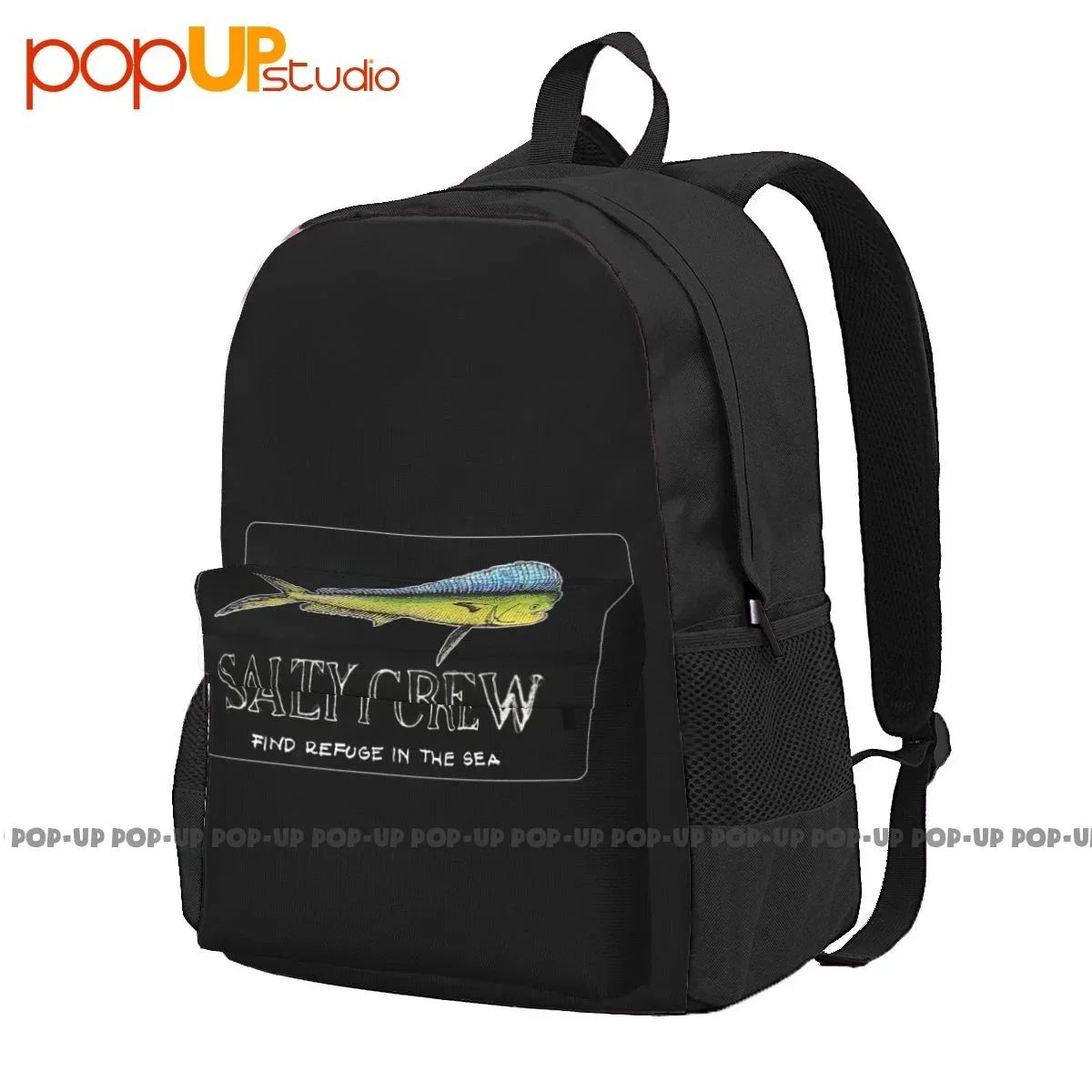 Salty Crew Fish Sail Dive P-348 Large Capacity Backpack Travel Schoolbag Personalised School Sport Bag