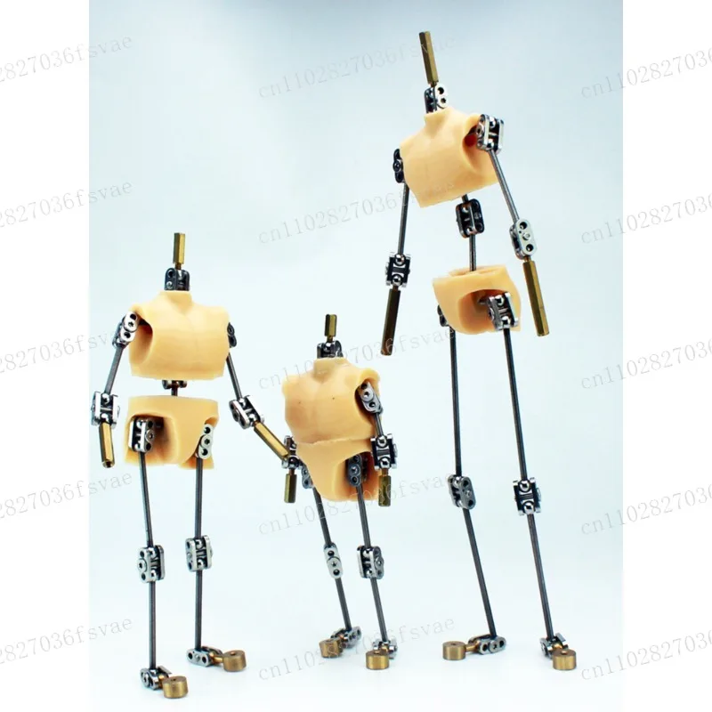 For Xipa animation standard version freeze frame animation skeleton animation character metal skeleton with silicone body