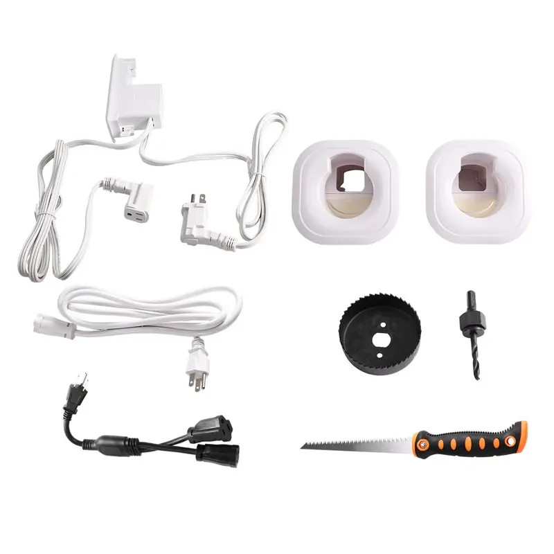 |PORTABLE| Cable Management Kit For TV In-For Wall, USB And Typ-C Port Cord Hider For Wall Mount TV With Recessed Power Outlet,