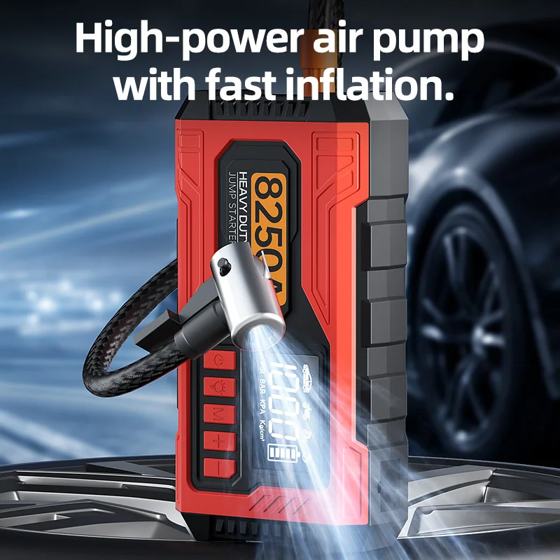 Jump Starter for All Gas/12L Diesel, Car Battery Jumper Starter Portable, 12V Lithium Jump Box with Jumper Cables