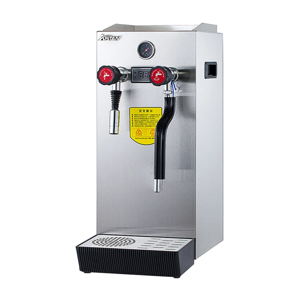 RC800 Commercial Milk Frother 8L Steam Milk Frothing Machine Water Boiler Multi-Purpose Electric Milk Foam Maker LED Display view 2