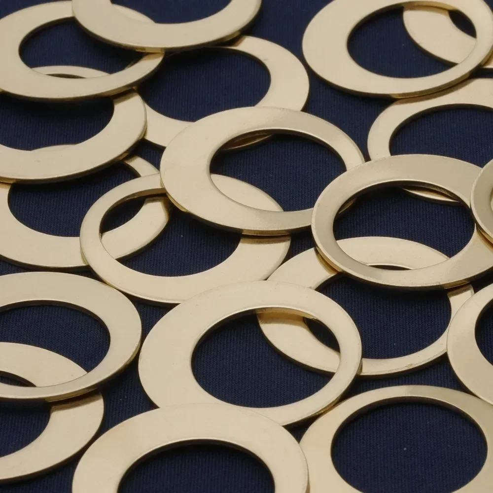

20pcs 1 1/4"(32mm) Brass Round Offset Washers Stamping Blanks,Handmade Stamping tags,18 Gauges-10132750