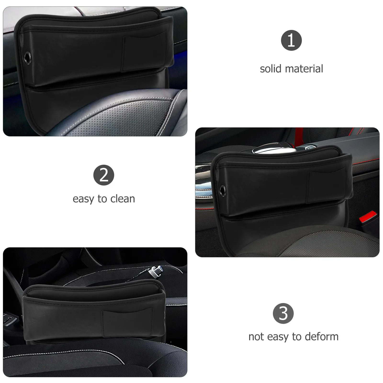 

Car Seat Gap Filler Organizer Storage Box Between Seats Pvc Crack Gap Holder Front Side Leakproof Car Accessories