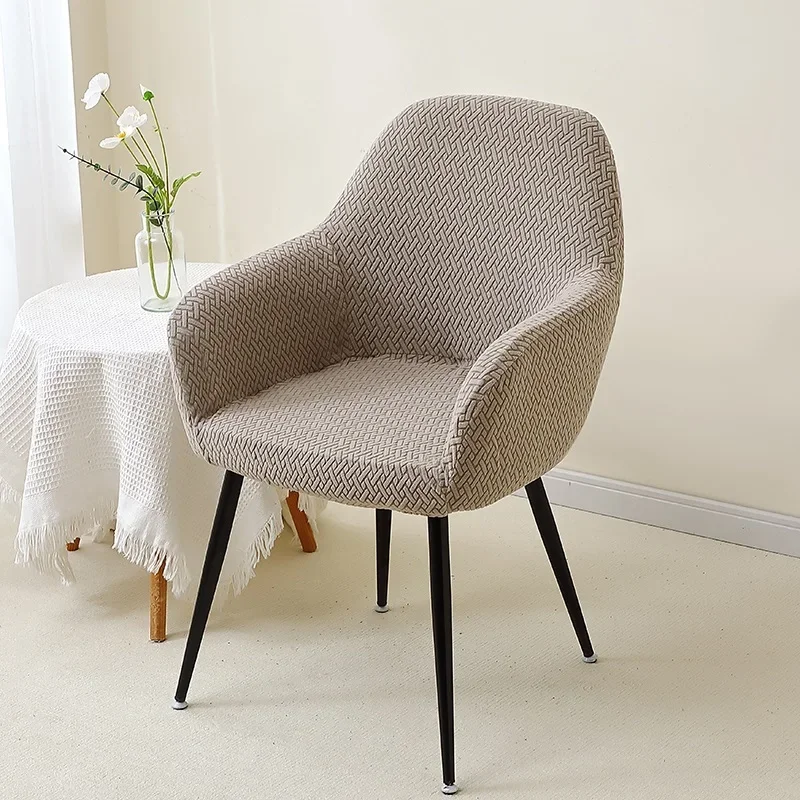 1/2 stücke Jacquard Stuhlhussen Hohe Arm Esszimmer Stuhl Abdeckung Elastische Stuhl Sitz Schonbezug Schutz für Hochzeit Wohnzimmer hause – Detail 19