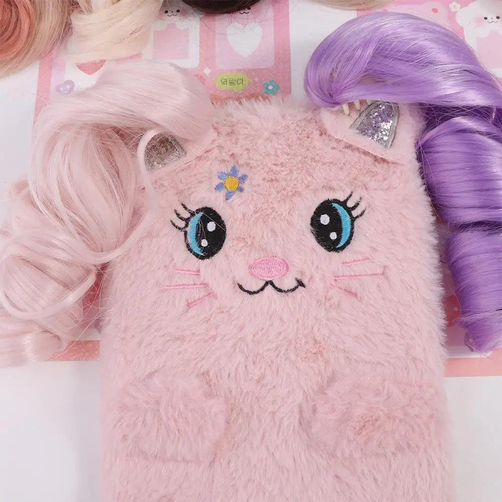 Pferdeschwanz Baumwolle Puppe Chemische Faser Perücke Langes Lockiges Haar Klemm BJD SD Puppe Haar Lila DIY Puppe Langes Lockiges Haar Pferdeschwanz