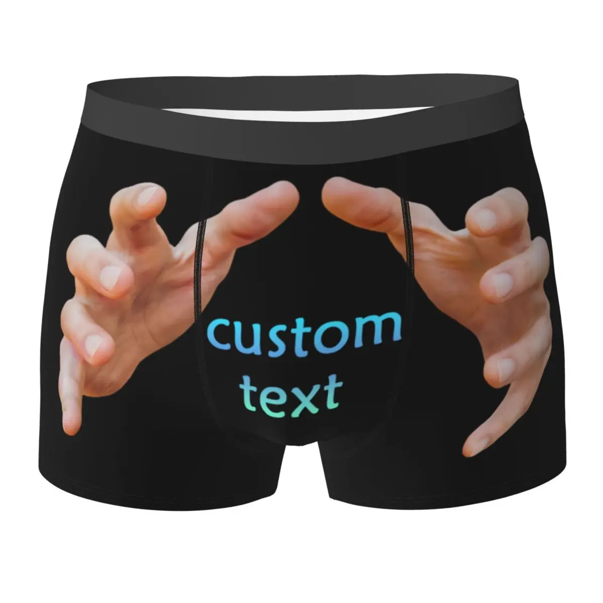 

Male Funny Custom Text Face Gift Underwear Boxer Briefs Stretch Shorts Panties Underpants