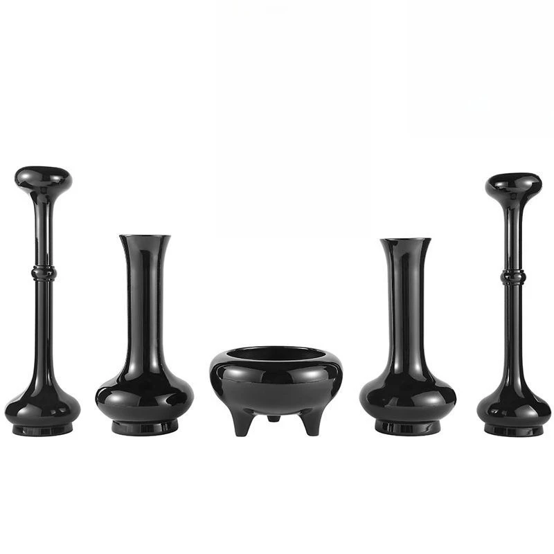 

Copper piano paint finish, vase candlestick incense burner decorative ornament