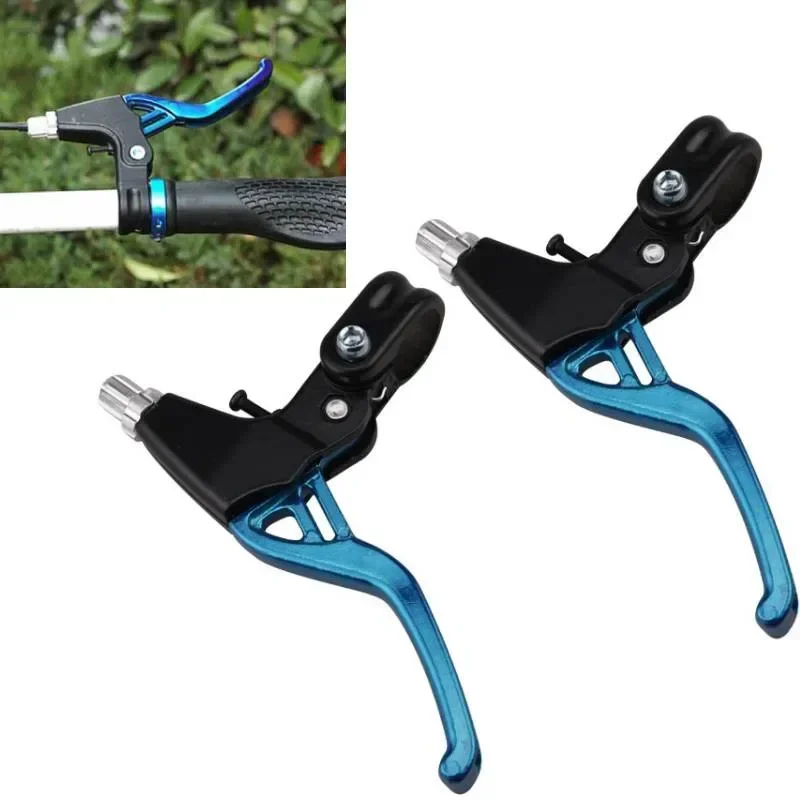 Bicycle Parts Bike Brake Levers 4 Aluminum Mountain Brake Colors Cycling Lightweight Alloy Fit 2Pcs 2-Finger 2X