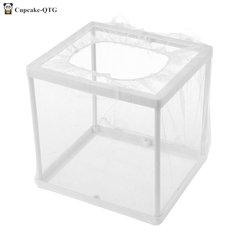 1pc Fish Breeding Mesh Box for Home Aquarium Small 16*14.2*16cm, Large 26.3*15*16cm