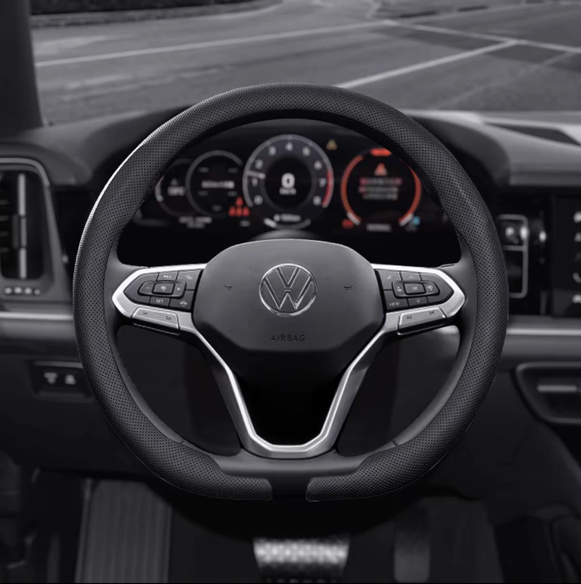Lenkradbezug Rutschfest Atmungsaktiv Lenkrad-Zubehör für Tesla Model 3, Model X, Model S und Model Y (2019-2026) – Detail 12