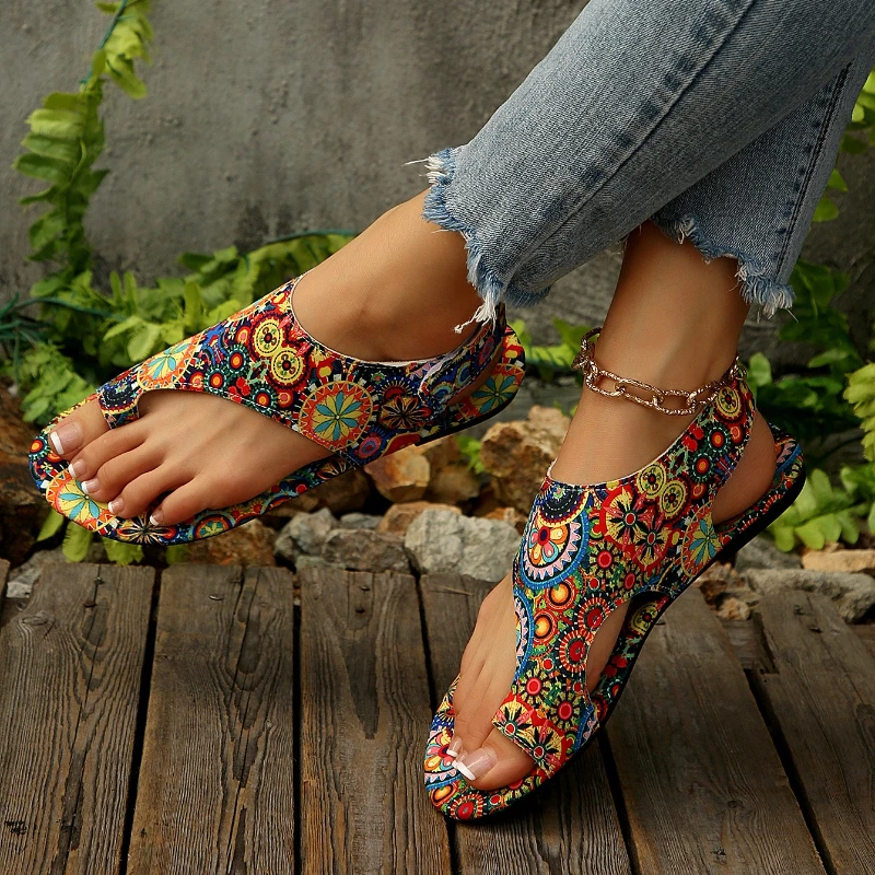 2026 New Bohemian Print Design - Ethnic Style Dresses 评论和价格