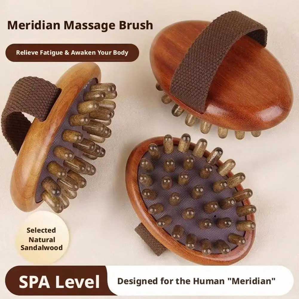Brosse de massage corporelle en bois 1/2/3/5, grattoir manuel pour méridiens, sangle antidérapante, peigne de drainage lymphatique pour soulager la cellulite, soins de la peau