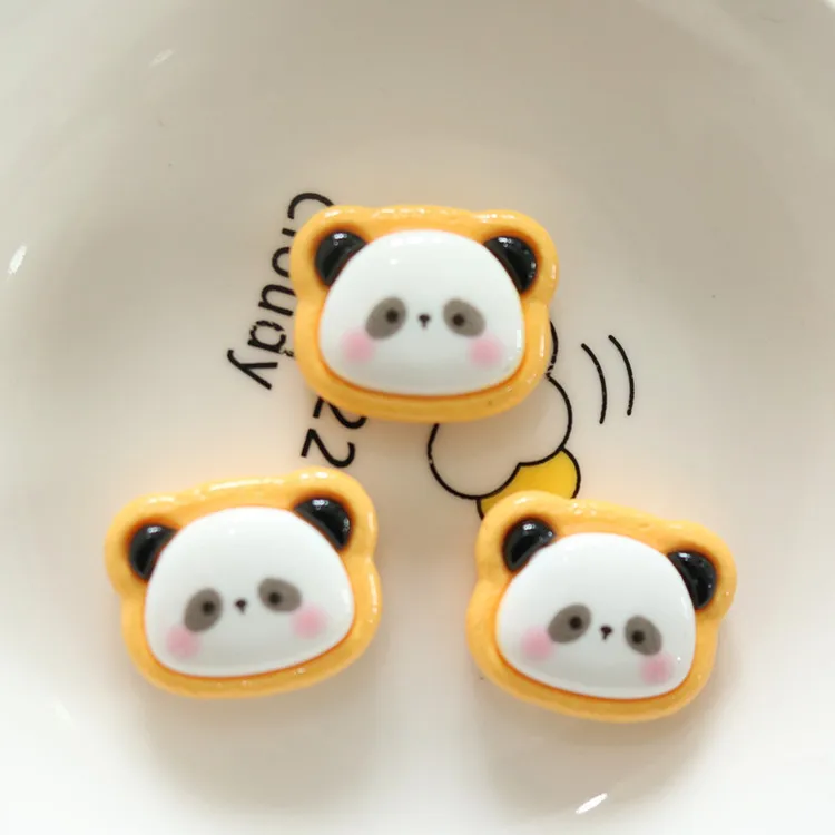 10pcs Shiny Cat Biscuits Flat Back Charms for DIY Jewellery Making