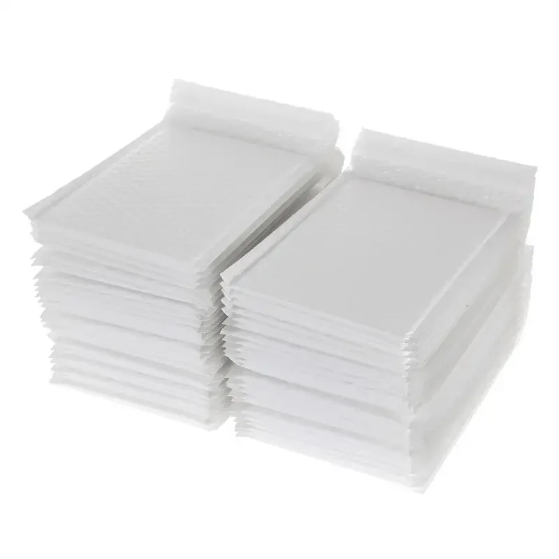 100PCS White Bubble Mailers Bubble Padded Mailing Envelope Mailer Foam for Packaging Self Seal Shipping Bag Bubble Padding Bag