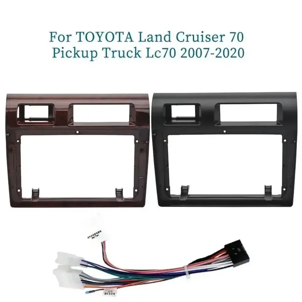 For Toyota Land Cruiser 70 Pickup Truck Lc70 2007-2020 9 Inch Car Radio Fascia Frame Install Panel Dashboard