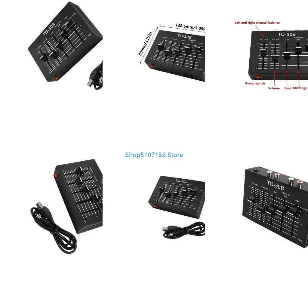 

87HD High Performances Audios Premplifier TI NE5532 Chip For Enhances Sound Quality 600ΩOutput Impedance DC5V Power Supply
