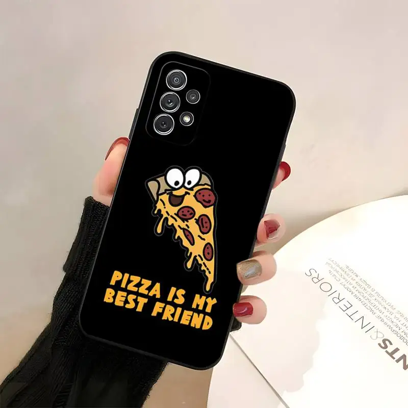 Pizza Best Friends BFF Phone Case Funda For Samsung A33 A01 A02 A6s A10 A10s A11 A12 A20E A20C A21 A21s A22 A6 A7 A8 2018 Cover