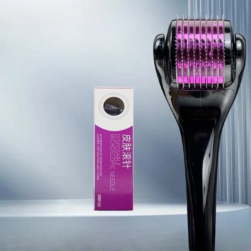 Rodillo de Microneedling 0.25mm 540 Agujas de Titanio para Cara