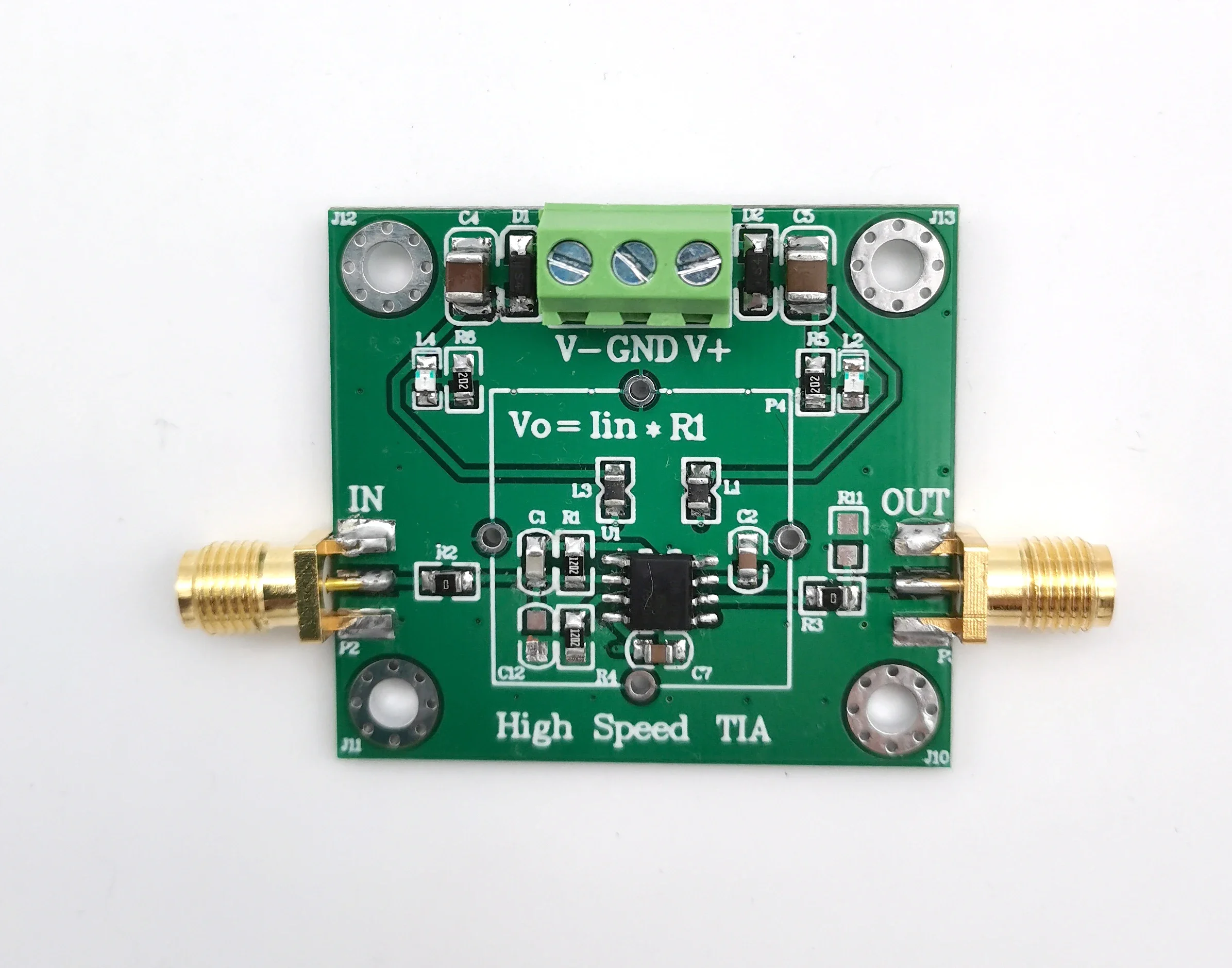 Moduł fotoelektryczny TIA I-V, szybki wzmacniacz transimpedancyjny z wejściem JFET, zestaw DIY, do detektora APD PIN, OPA657/AD825/OPA847 — zdjęcie produktu 4