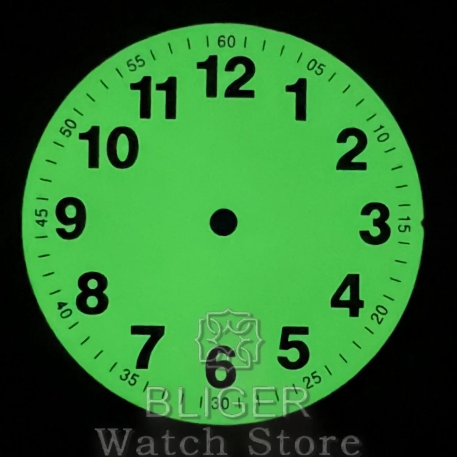 BLIGER 29 مللي متر ساعة الطلب صالح الطيار غواص ساعة C3 الأخضر مضيئة يناسب NH35 NH36 NH37 NH38 ETA2824 PT5000 ميوتا DG سلسلة حركة