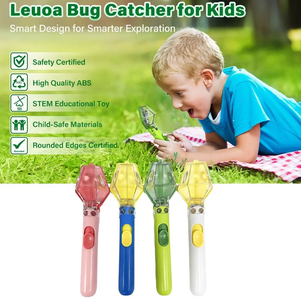 Multifunctional Portable Insect Catcher Safe Release Mechanism Push Type Handheld Insect Trap Comfortable Grip Garden Accessory
