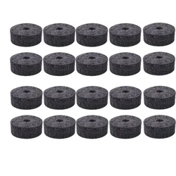 20pcs Cymbal Felt Washer Felts Crash Cymbals Clutch Felt Drum Parts Set Gray Accessories Drum Felt Washer