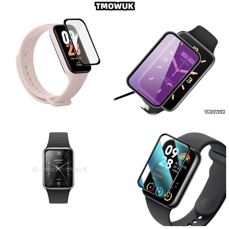 

Для Xiaomi Band 4 5 6 7 8 9 10 Pro - Мягкая 3D-пленка для полной защиты экрана - Защита от царапин из ПММА с простой установкой