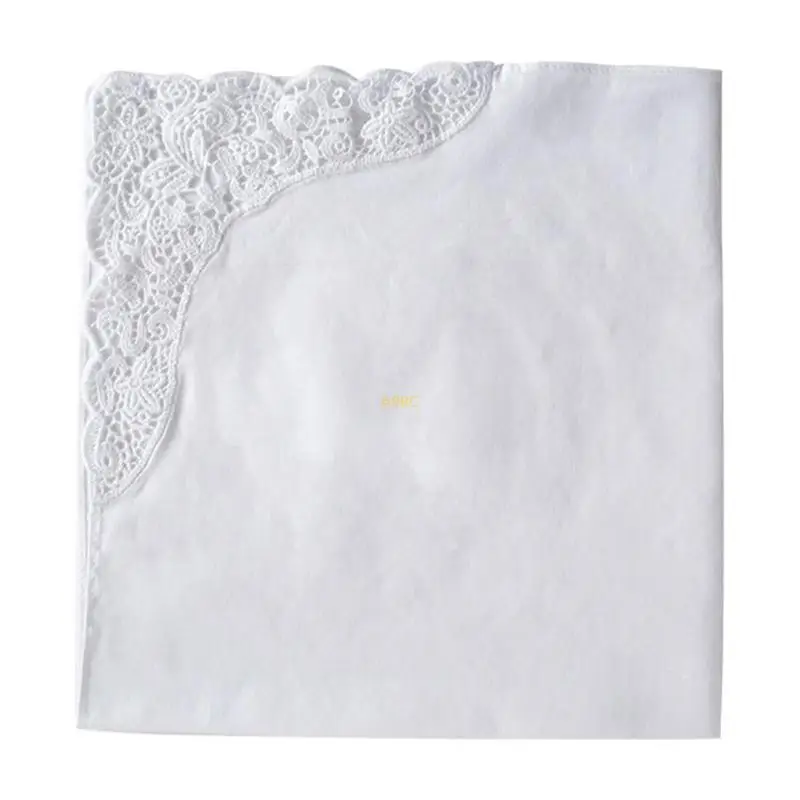 

White Cotton Handkerchief For DIY Art Projects Soft And Skin Friendly Fabric For Creative Painting And Sensitive Skin