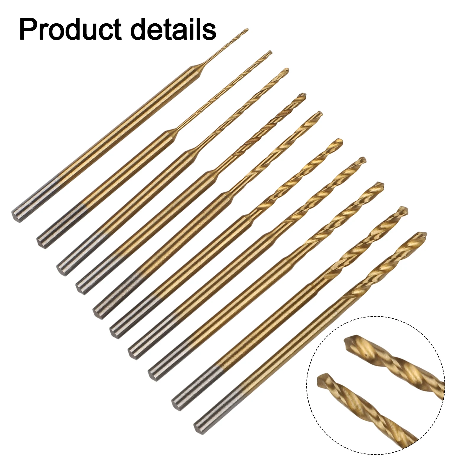 Resin Drill Bits Engraving Drill Bits Minimal Resistance 2.35mm Shank Diameter Efficient Drilling High-Speed Steel