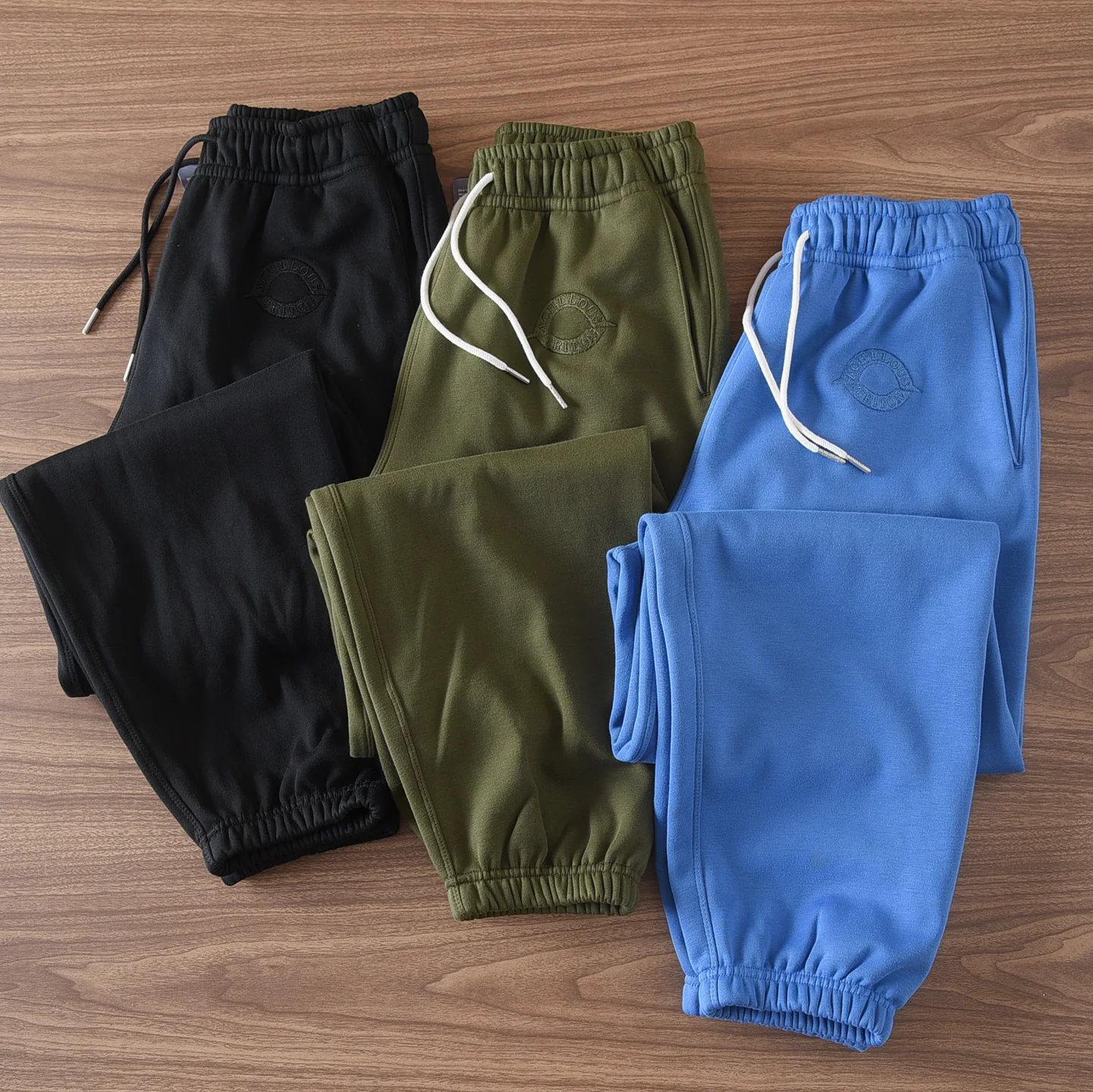 

Мужские утепленные спортивные брюки на флисовой подкладке с завязками, осенне-зимние, новые, плотные, повседневные, прямого кроя, длинные