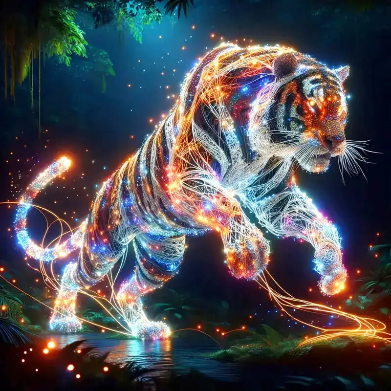 

EverShine DIY Diamond Painting Tiger Embroidery Animal 5D Full Square Round Drill Mosaic Picture Of Rhinestones Handmade Gift