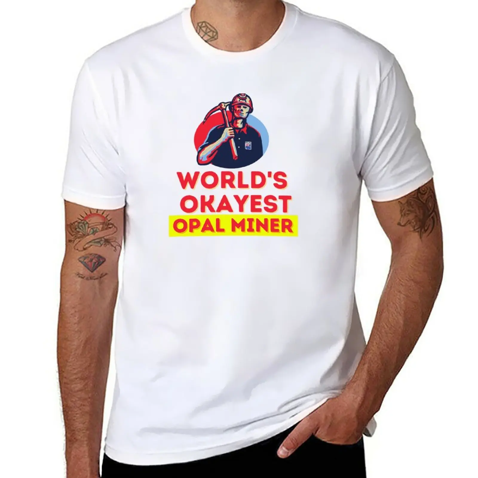 New World's Okayest Opal Miner T-Shirt boys animal print shirt boys white t shirts Short sleeve tee plain t shirts men