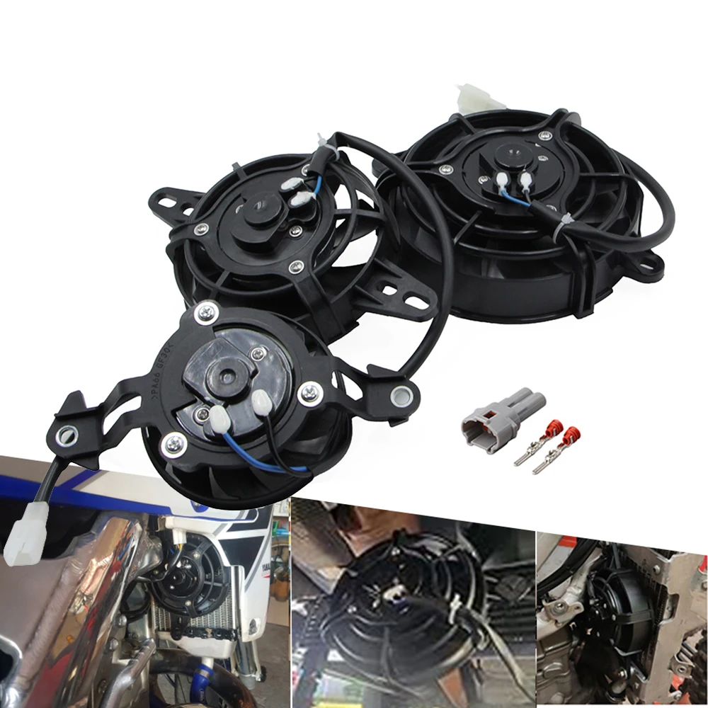 Motocross-Motor 12V Kühlerlüfter Ölkühler für ATV Quad Go Kart Honda Yamaha KTM Kawasaki Suzuki Universalteile