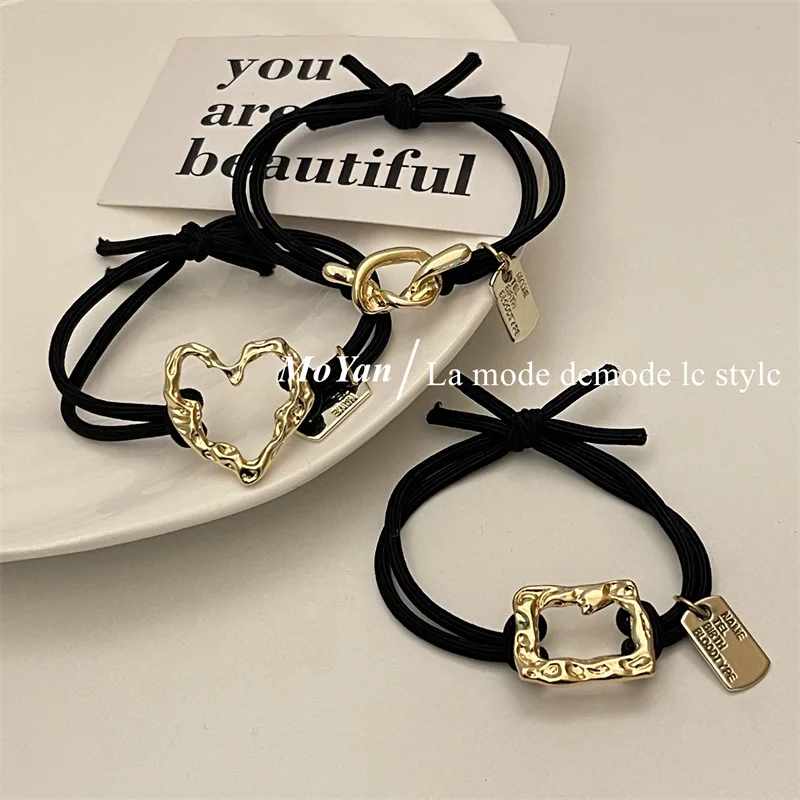 Simple Little Fragrant Wind Tie Hair for Women Korean Version Scrunchie Individual Leather Band Tie Hair Accessories