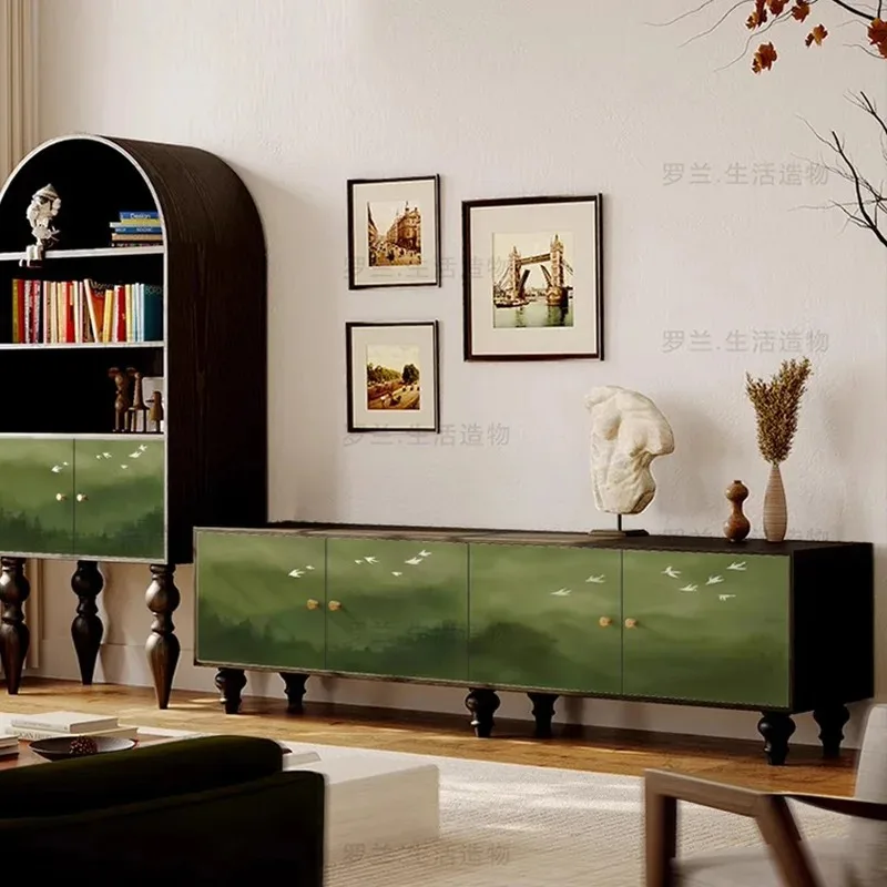 

Mid Century Luxury Tv Stands Living Room Cabinets Wood Aesthetic Minimalist Large Tv Table Storage Archivadores Home Decoration