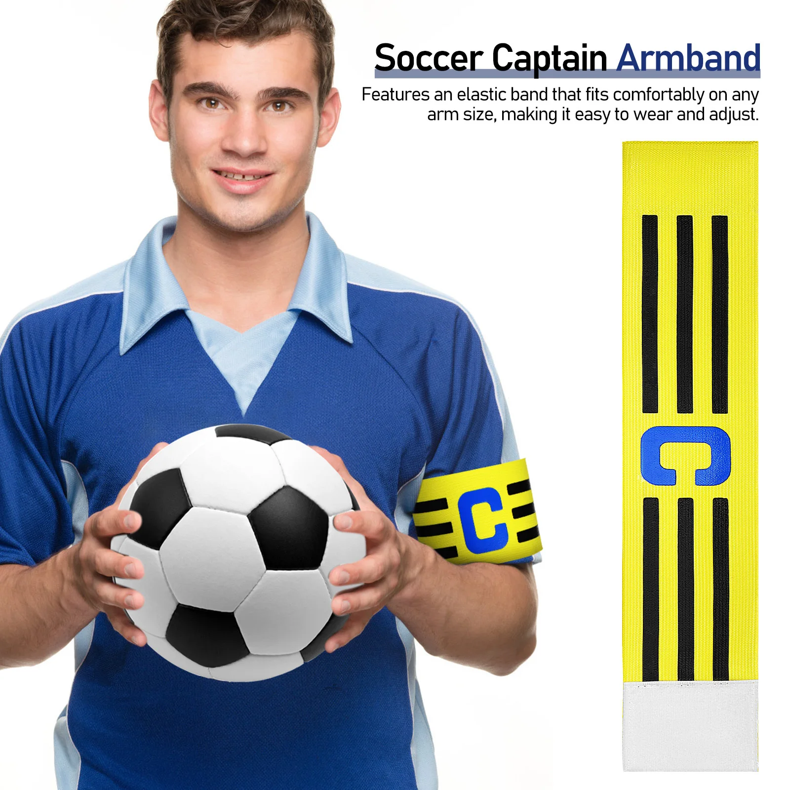 2 pezzi braccialetti per capitano di calcio fascia da braccio elastica regolabile per capitano di calcio colori vivaci per fasce da braccio per capitani di calcio giovanile