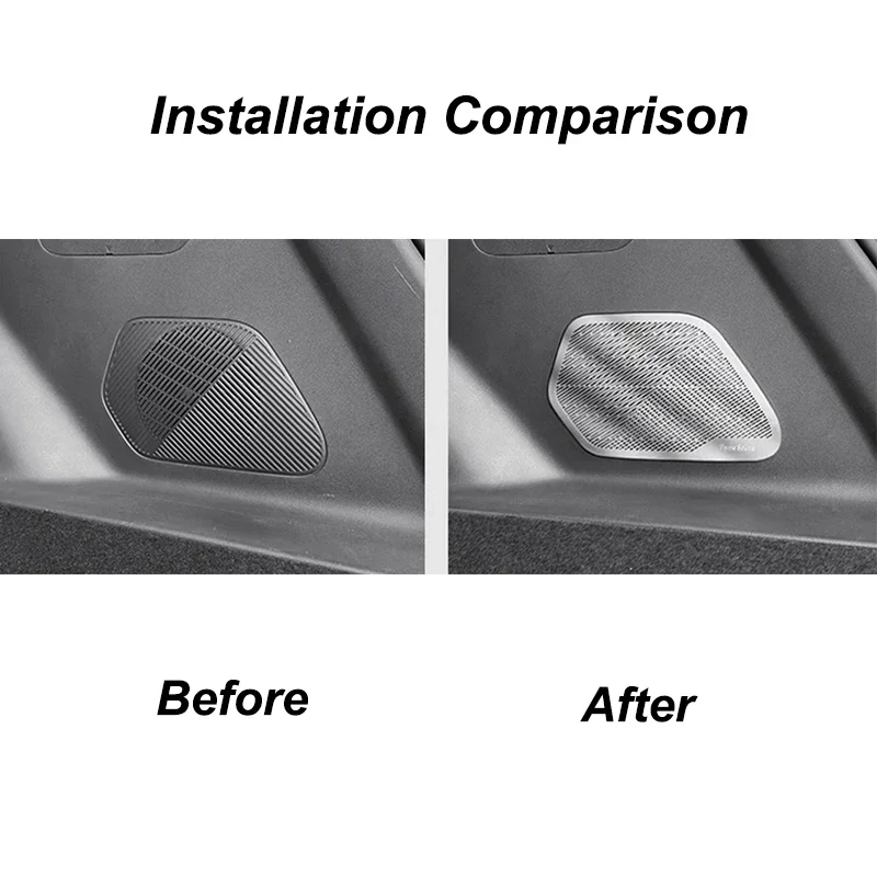For Geely Galaxy Starship 7 EM-i 2024 2025 Car Rear Trunk Speaker Cover Audio Horn Trim Frame Sticker Accessories