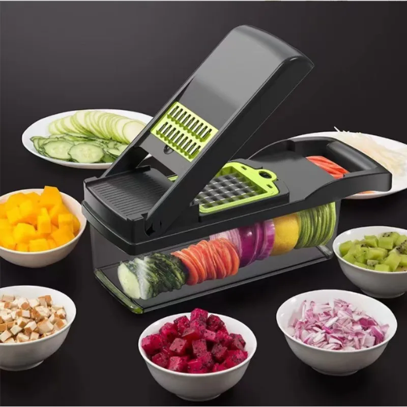 

Kitchen Vegetable Cutter Chopping Multi-purpose Fruit Slice Cooking Food Handheld Kitchen Gadgets Good Stuff Convenient